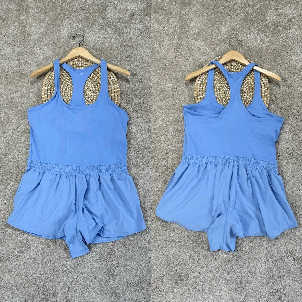 Offline by Aerie Women’s Hot Stuff Romper Shorts Activewear in Blue XXL - Image 3