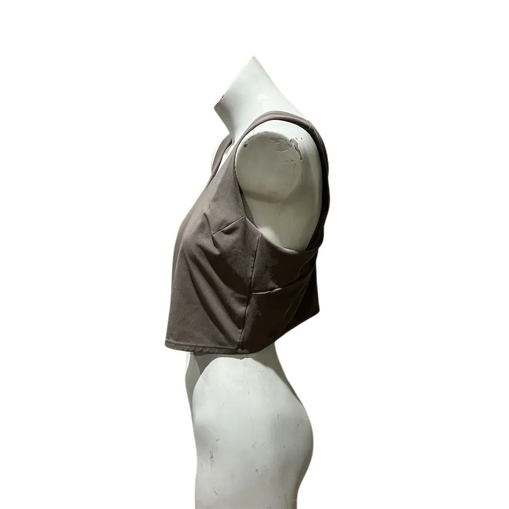 All in Motion Women's 2XL Brown Cropped Tank Top V-Neck Sleeveless - Image 8