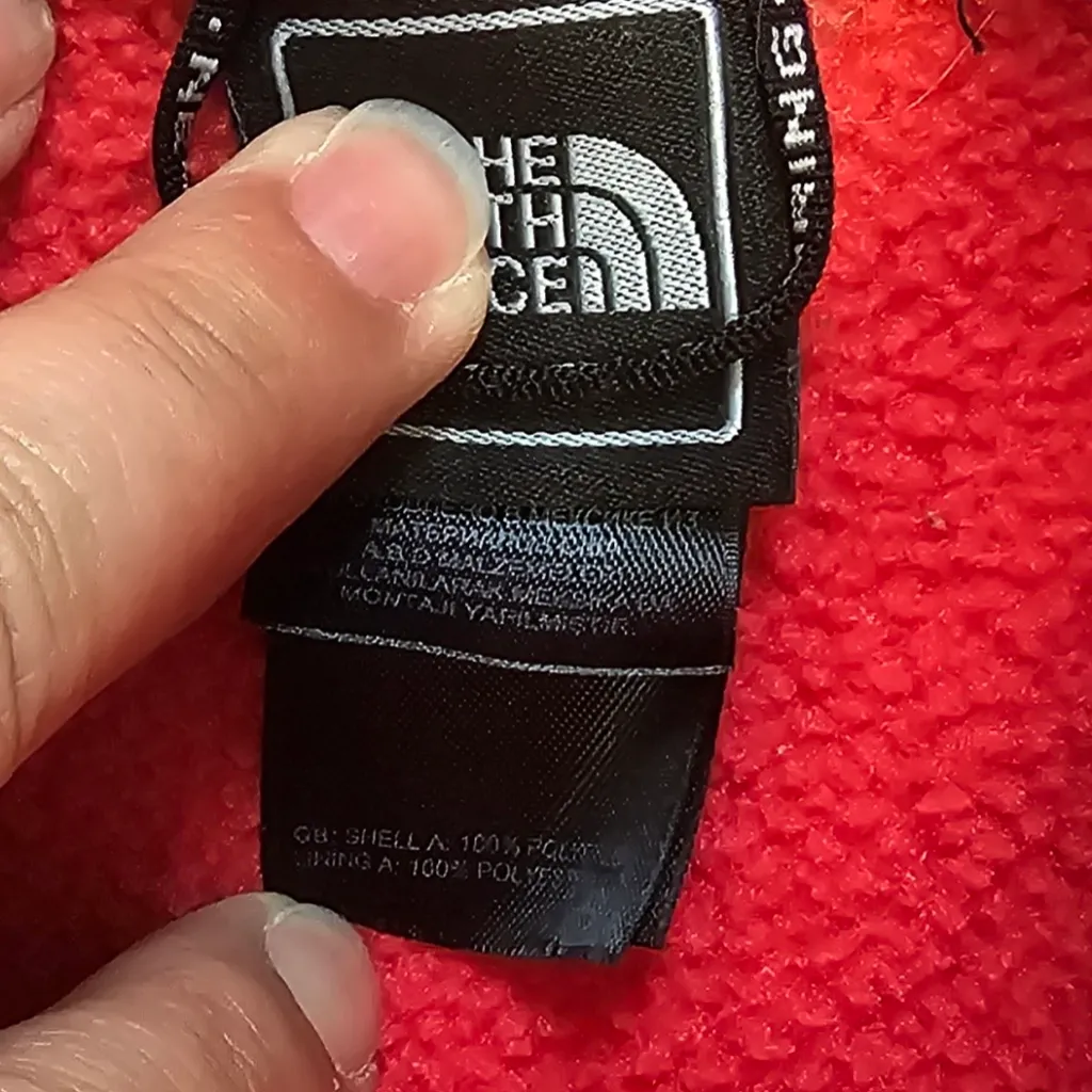 The North Face Denali Polartec Fleece Jacket Coat Womens Size Medium Coral Pink - Image 3