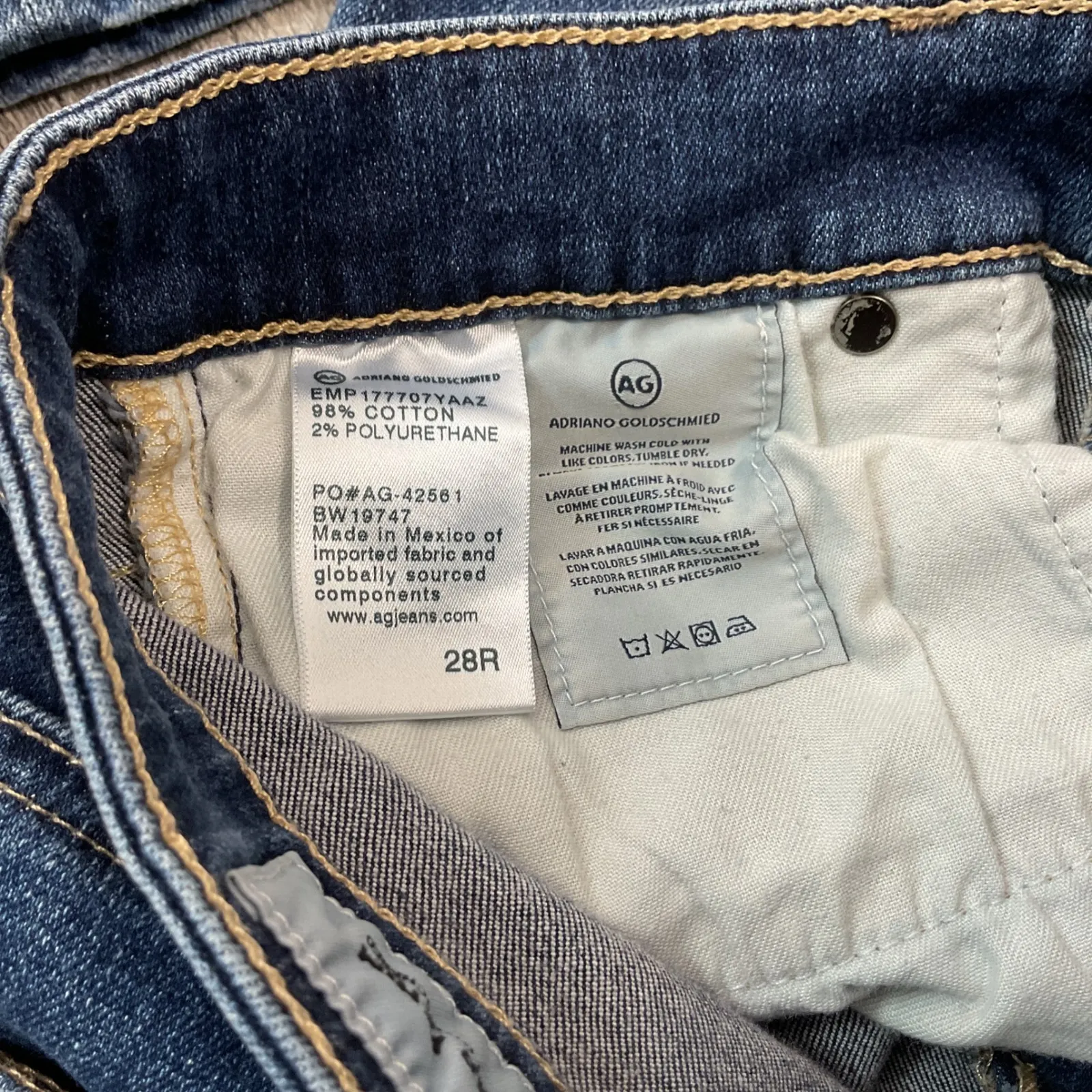 AG‎ Adriano Goldschmied Farrah Skinny Ankle Jeans Women's Size 28R Medium Wash - Image 5