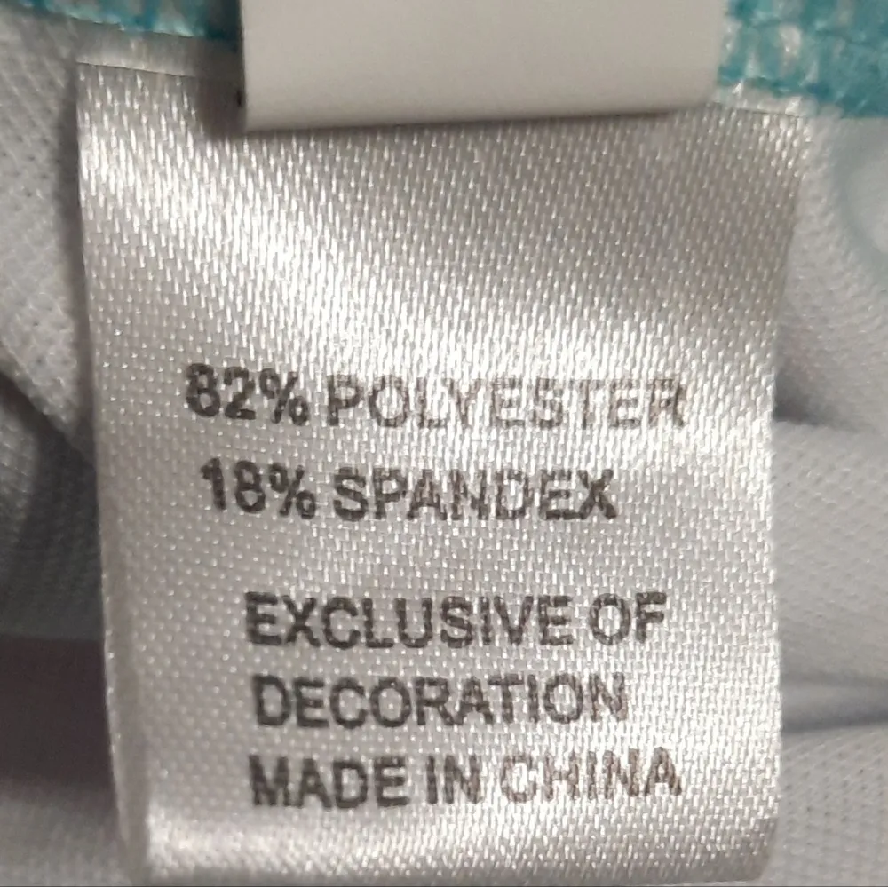 Striped Bikini Top Multicolored Size Medium Blue - Image 4