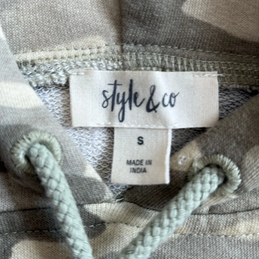 Style & Co. Camouflage Hoodie with Drawstring - Image 4