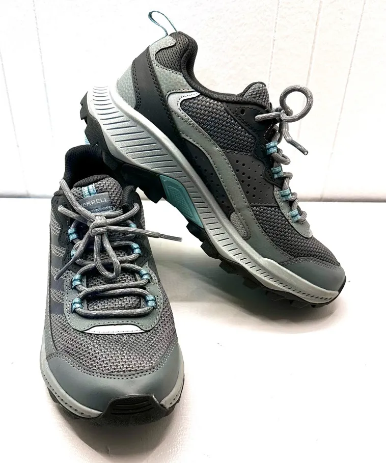 Merrell Women's Speed Strike 2 Hiking Shoes - Size 7 Grey/Teal J038292 - Image 1