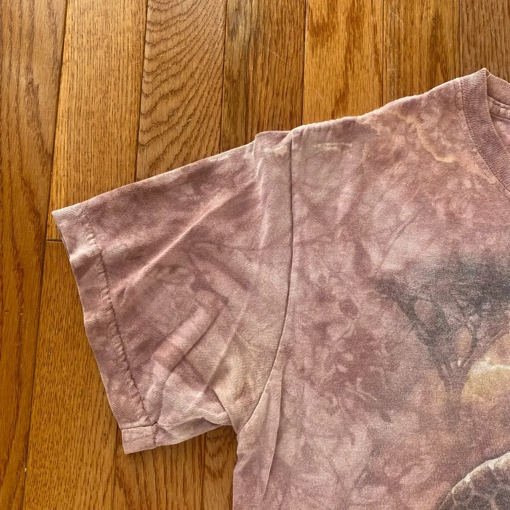 burnt orange brown giraffe acid wash vintage graphic tee shirt - Image 6