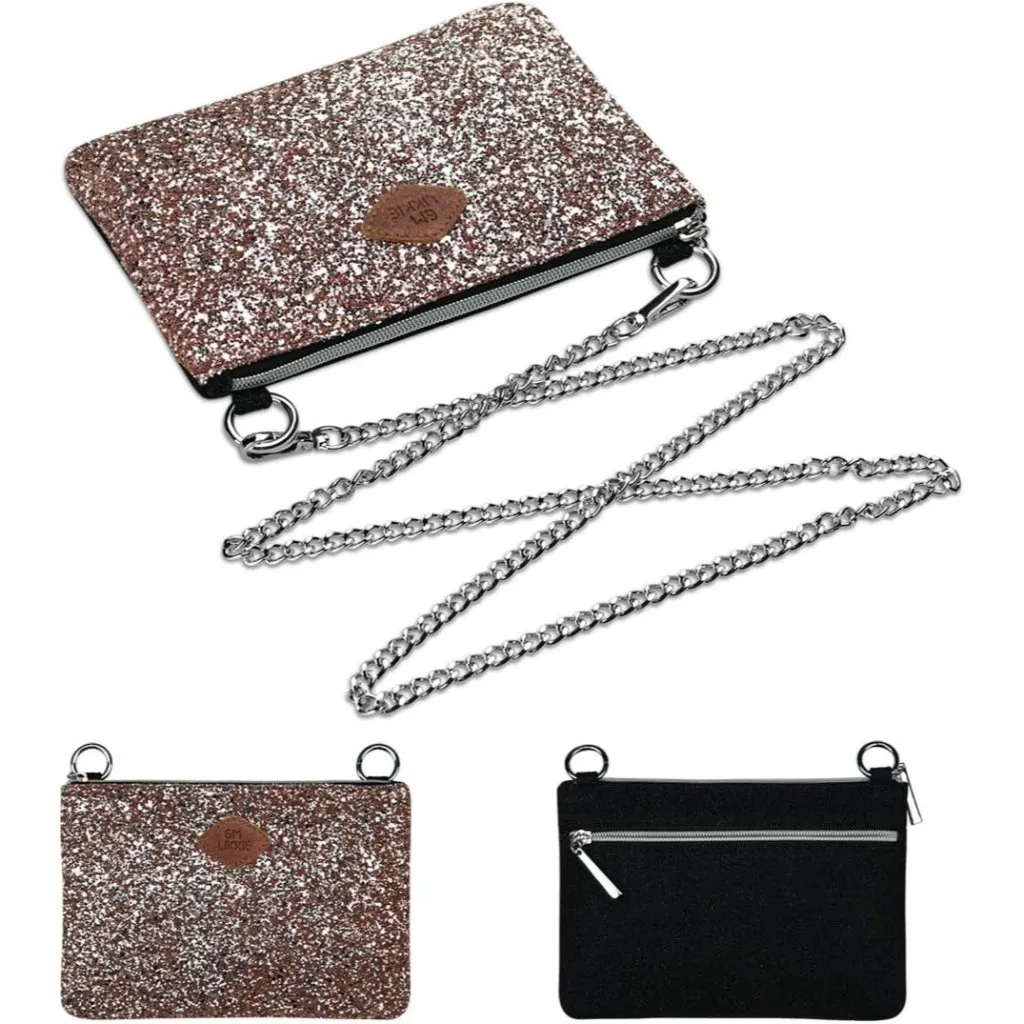 ⚡Women's Rose Gold Sequin Cocktail Glitter Evening Crossbody Shoulder Clutch Bag - Image 5