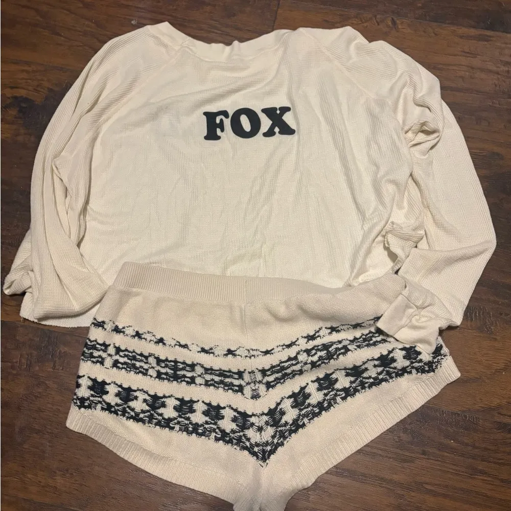 Wildfox Cream waffle Crop long sleeved tee - only - Image 7