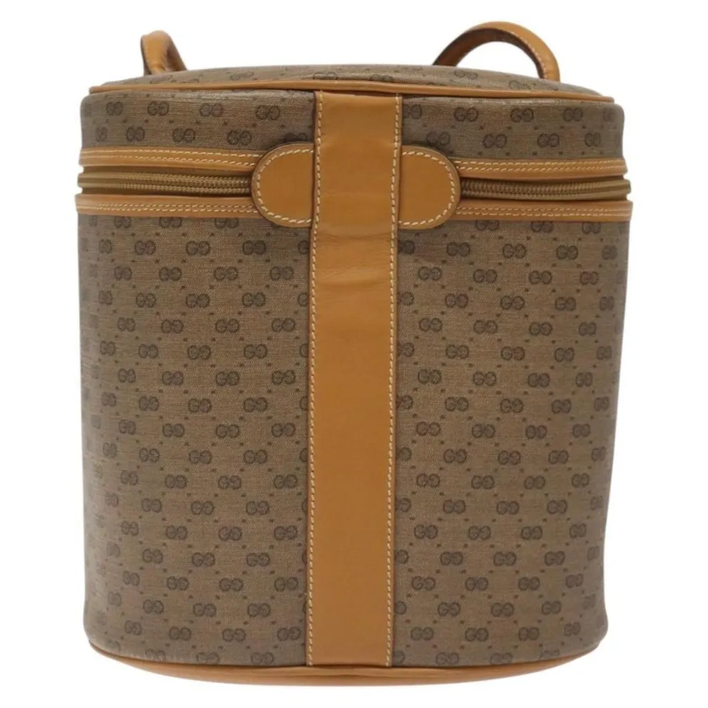 Micro GG Supreme Shoulder Bag PVC Beige Gold Authentic - Image 5