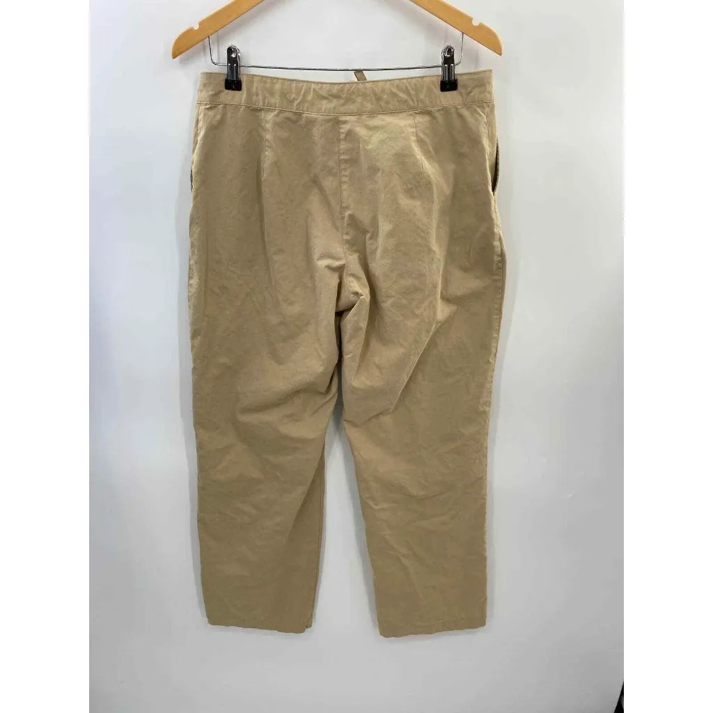 Orvis Pants Womens 10 Tan Khaki Cotton Polyester Blend Tie Waist Pockets - Image 4