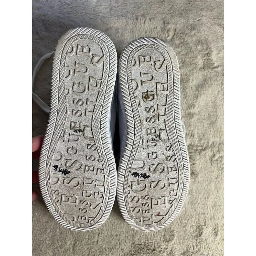 GUESS Women's Sybela White Slip-On Sneakers Size 6.5 Casual Flats - Image 9
