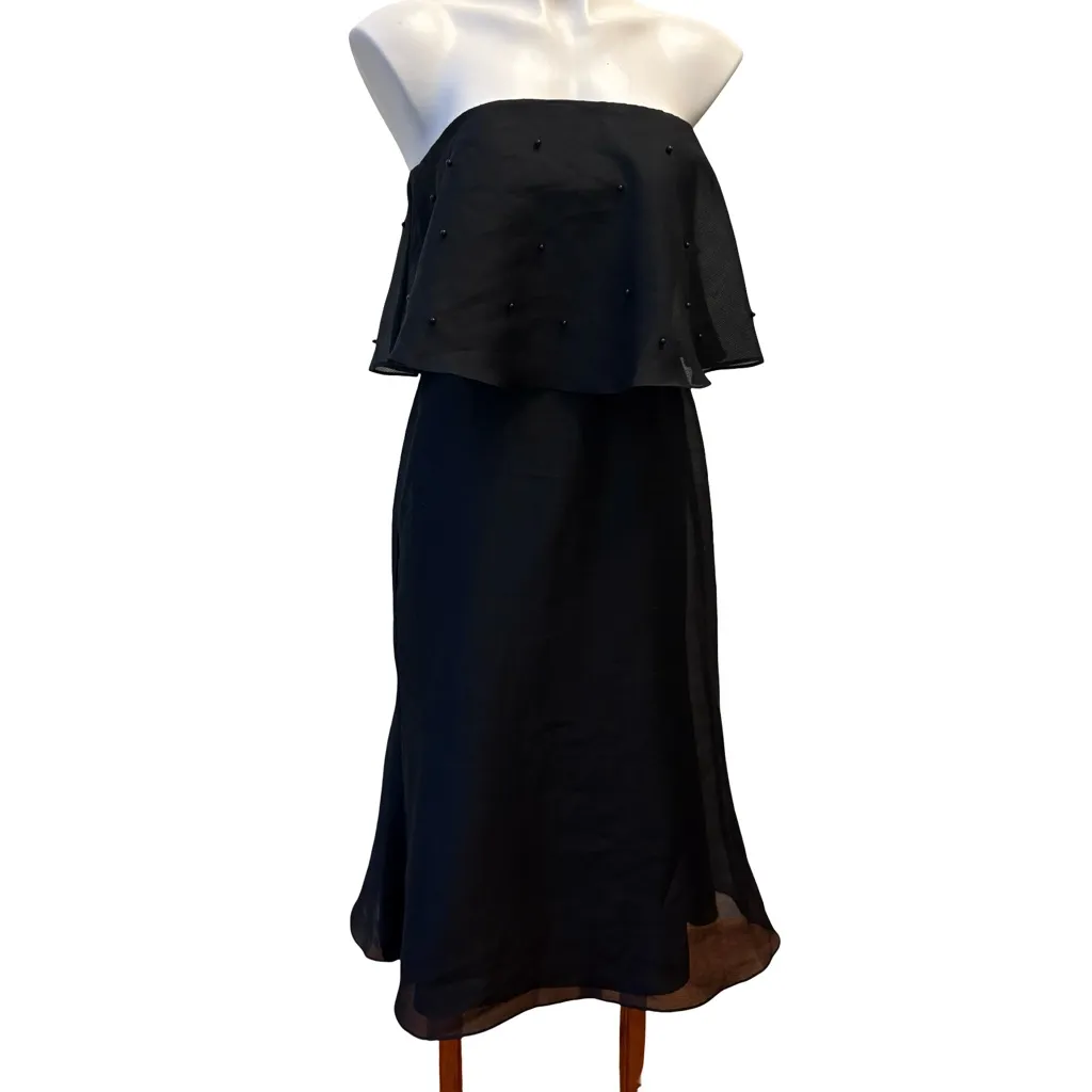 Keepsake the Label Call Me Strapless Black Midi Dress, Sz M Size M - Image 4