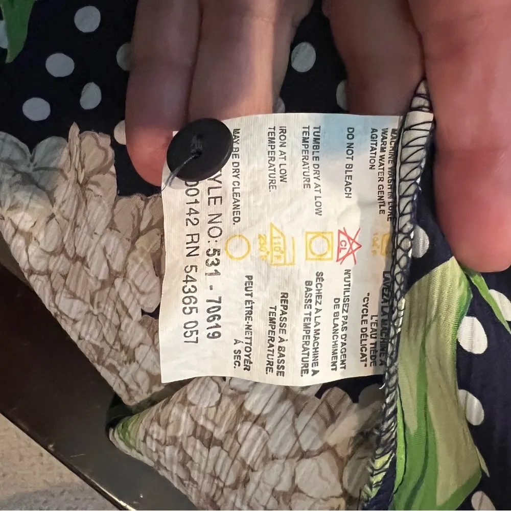 Allison Daley Women’s Midnight Black Floral Shirt w/ Shoulder Pads - Image 5