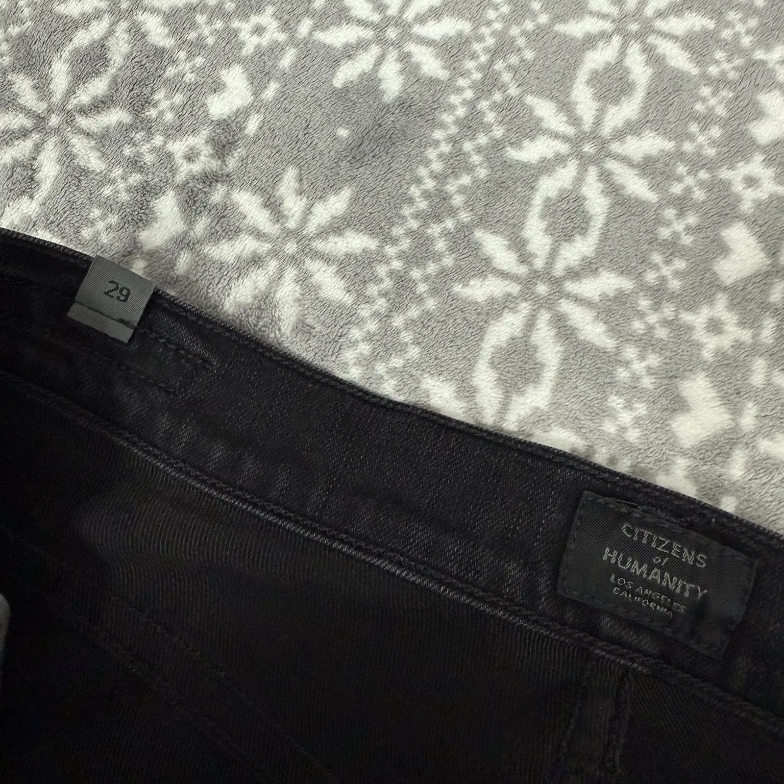 Citizens Of Humanity Rocket Ankle High Rise Skinny Washed‎ Black Size 29 - Image 6