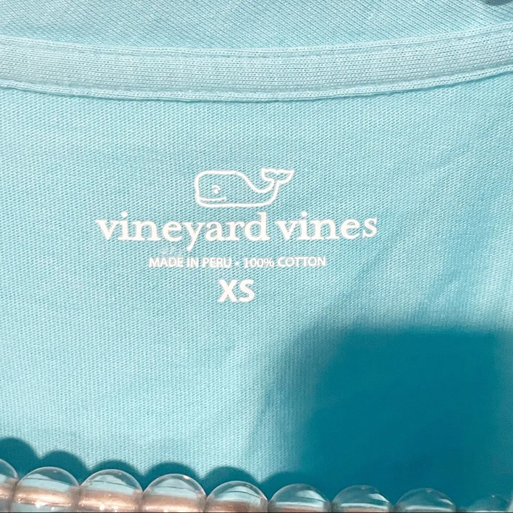 Vineyard Vines Womens Size XS Blue Short Sleeve Cotton Tshirt - Image 2