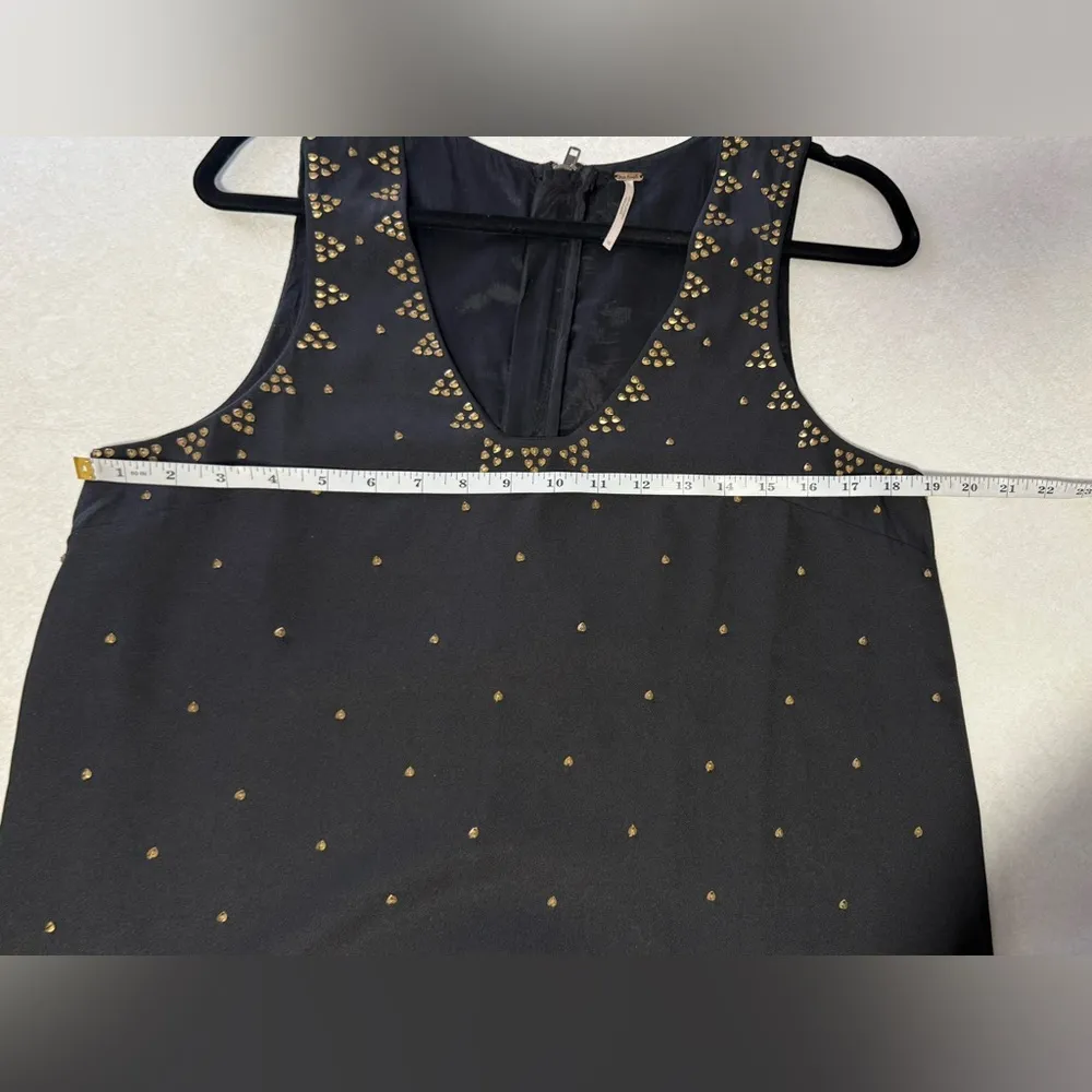 Free People Soho Studded Dress in Black Size 10 - Image 8