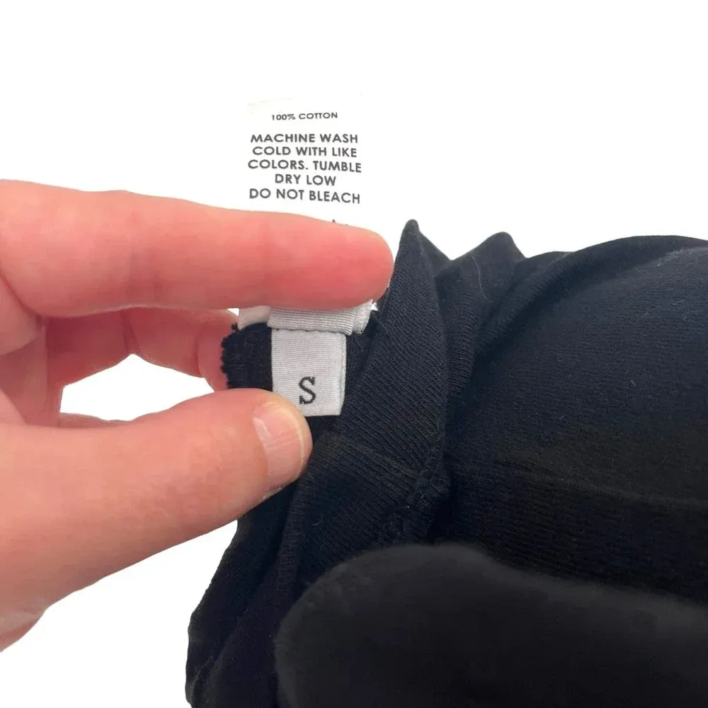 Cotton Citizen Long Sleeve Crew Mini‎ T-Shirt Dress Black Size Small - Image 10