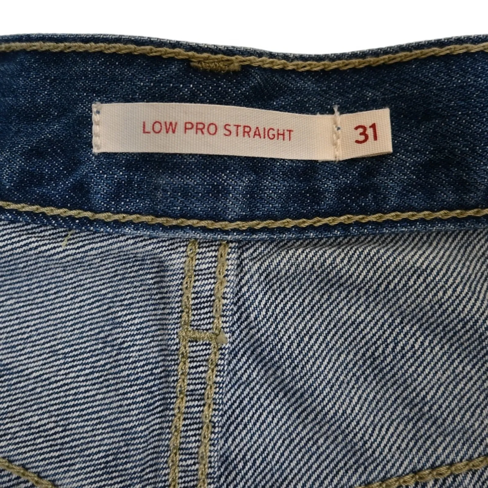 Levi's Low Pro Straight Distressed Jean Womens 31 - Image 9
