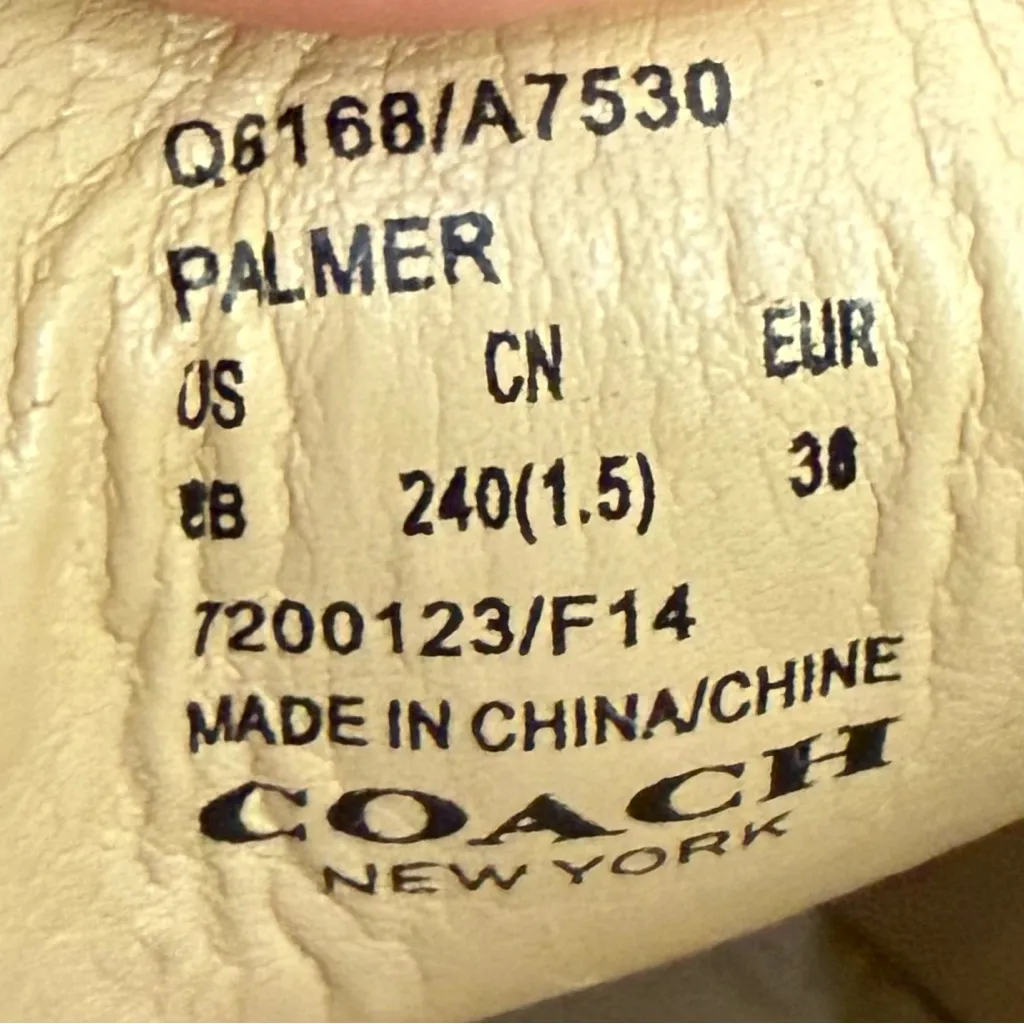 COACH Palmer Taupe Gray Snakeskin Python Leather Penny Lug Soles Loafers Size 8B - Image 14