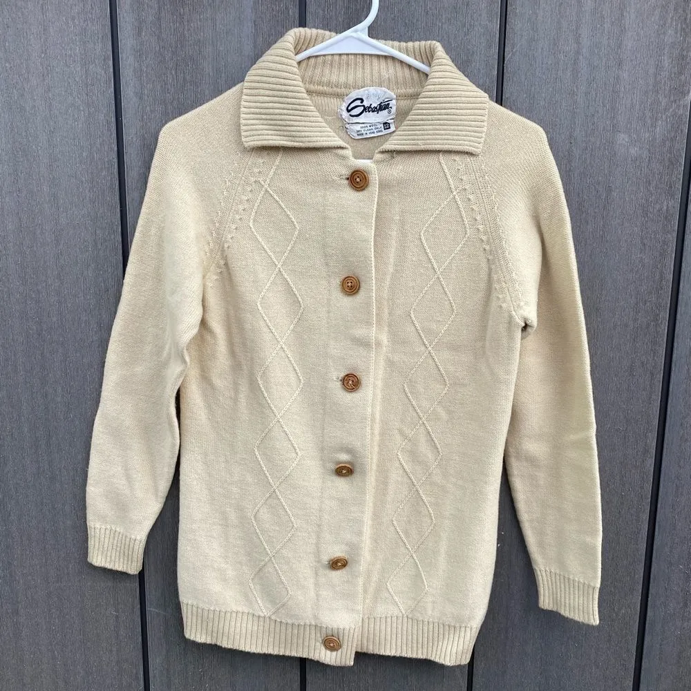 Vintage Sebastian Cardigan Sweater Size 12 - Image 7