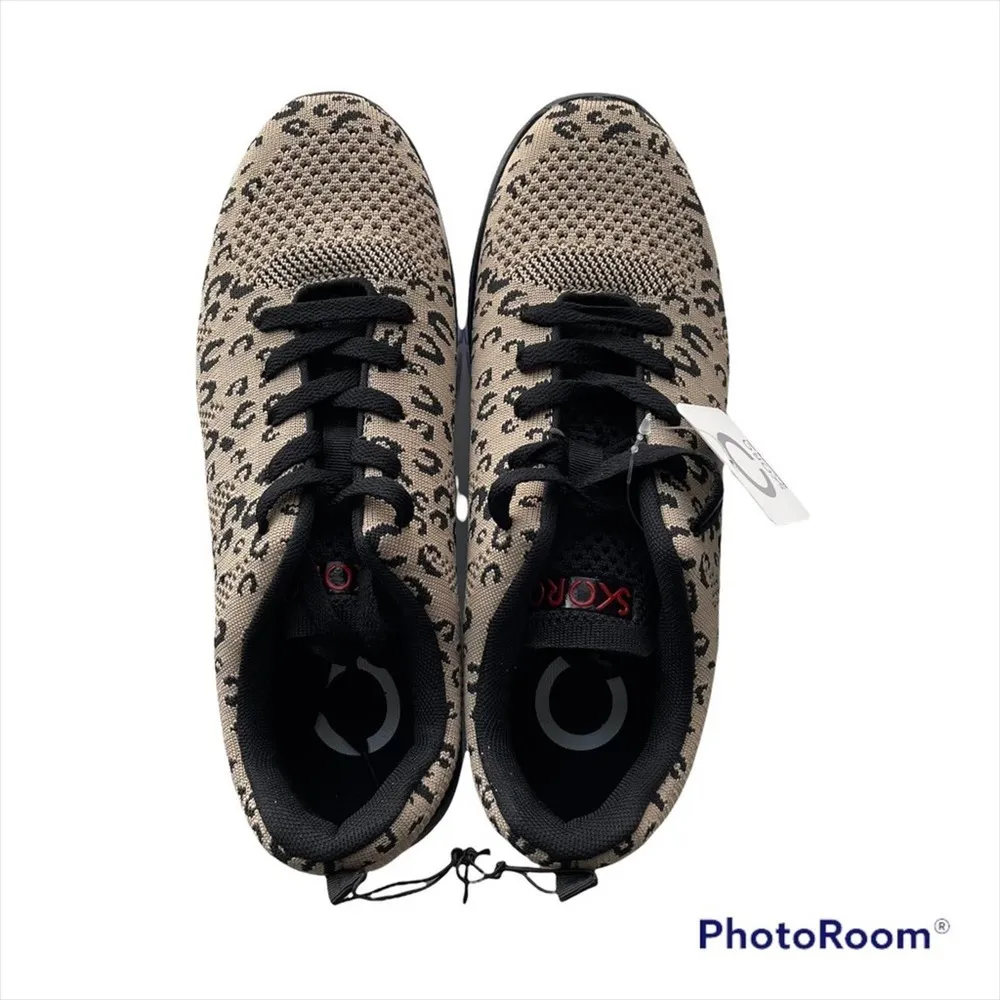 Skora Sneakers Comfort Running Shoes Natural Leopard Brown 9.5M #038888/Tech Size 9.5 - Image 3