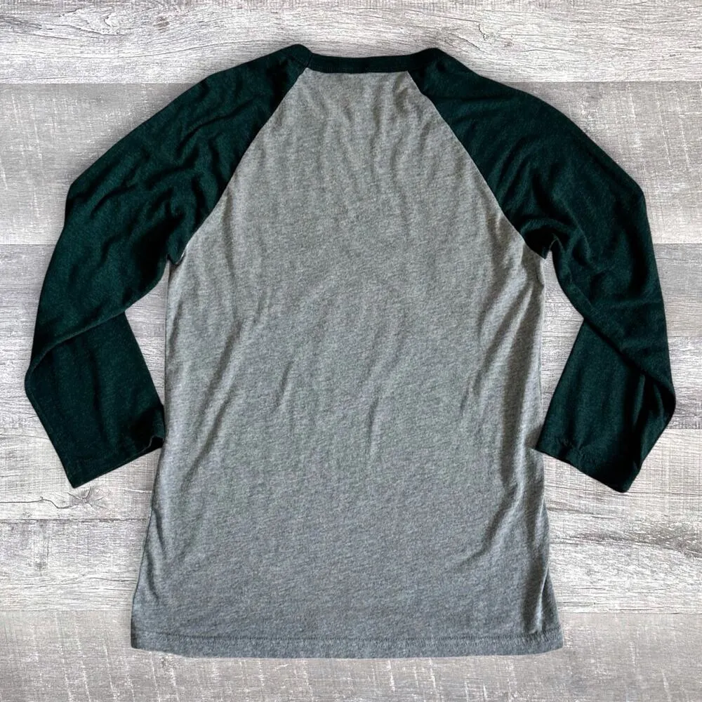 Northwest Missouri State Bearcats Raglan Shirt Womens S Grey Green 3/4 Sleeve - Image 7