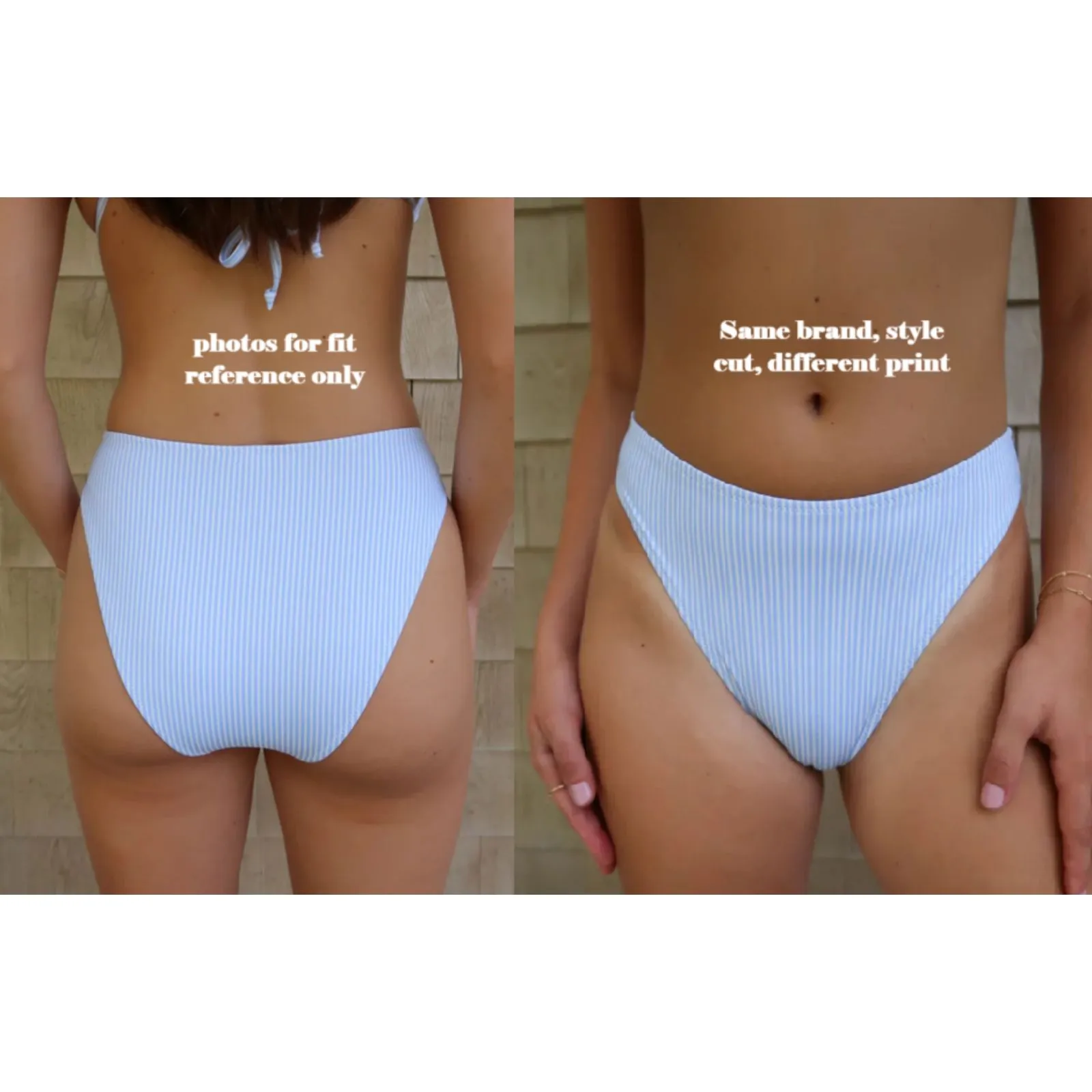 GB x ANA Grey Bandit x Blue Swirl High Leg Mid Rise Bikini Bottom size S NWT - Image 6