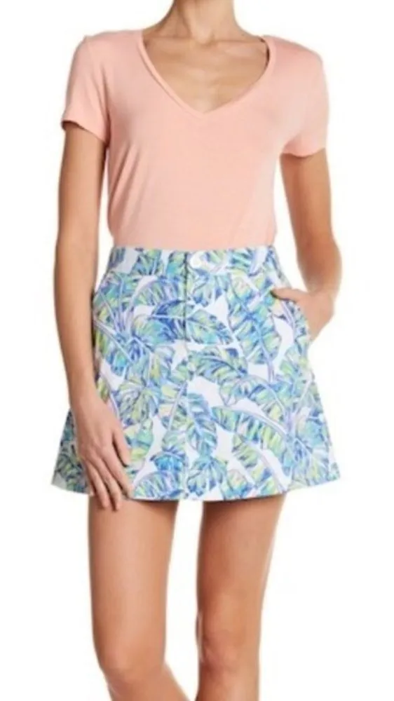 ✨2xHP✨Tori Richard White Tropicana Jean Skirt ✨ - Image 1