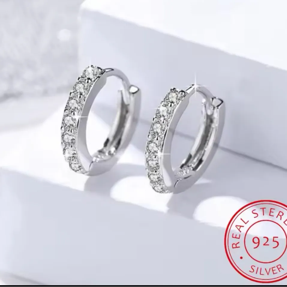 Huggie Hoop Earrings | 925 Sterling‎ Silver - Image 2