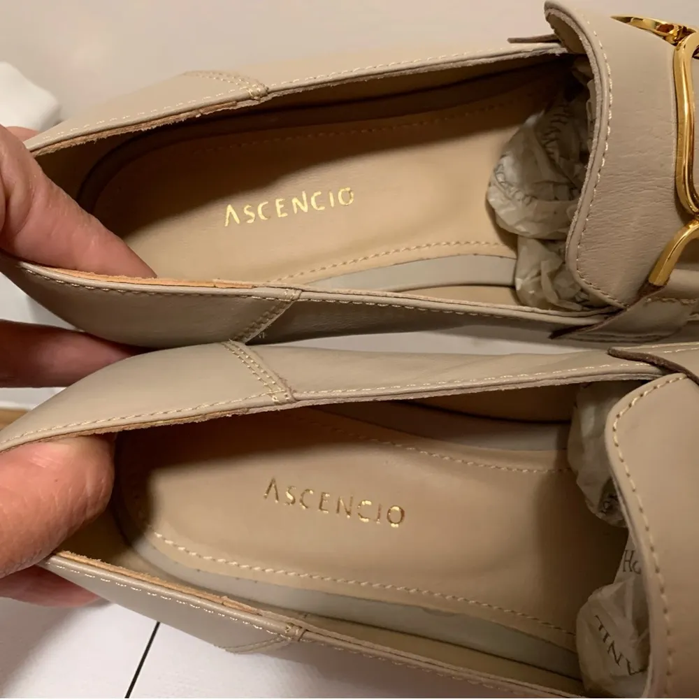 Ascencio leather loafers in Taupe size 8 - Image 6