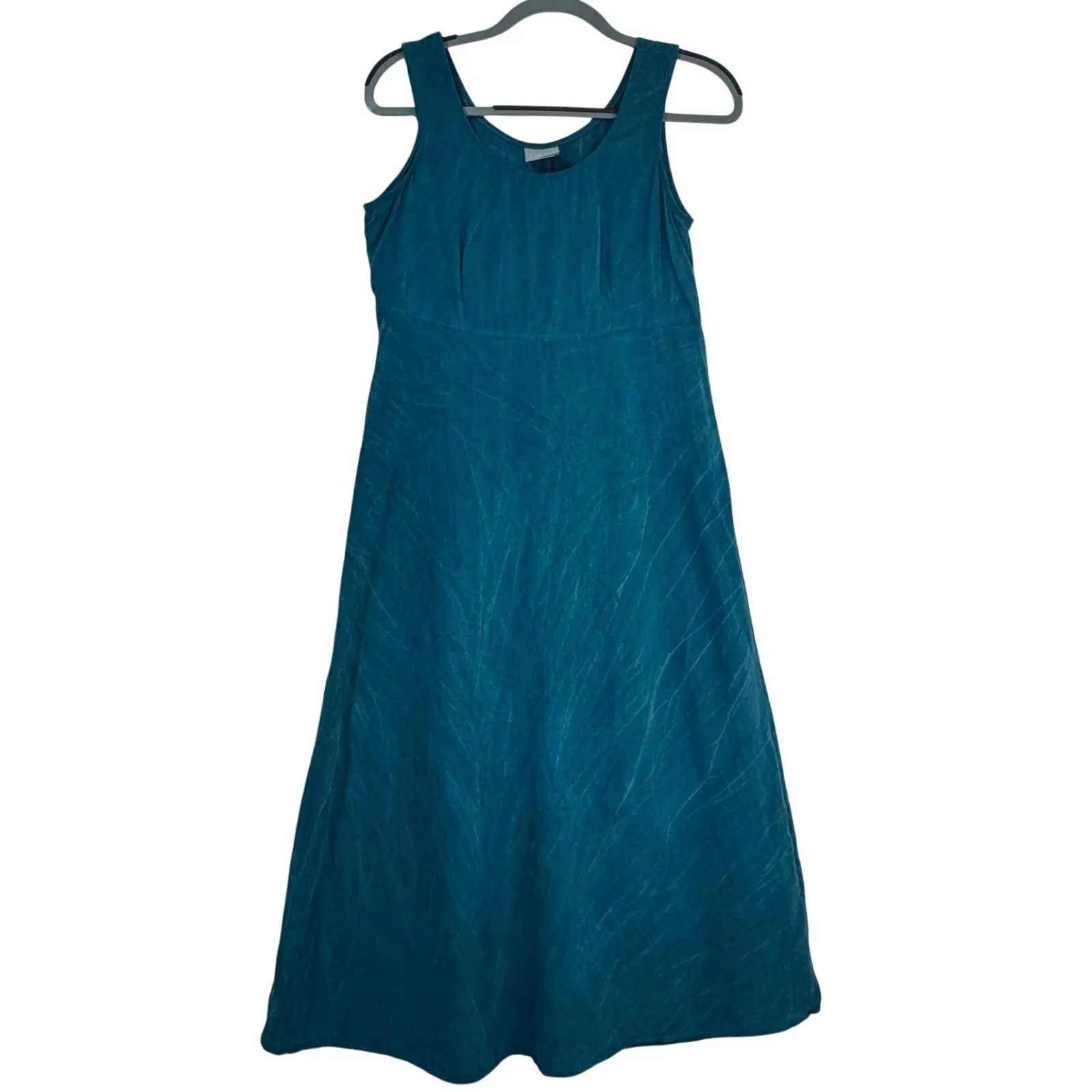 Rabbit Designs Teal Green Blouse & Tank Rayon Dress 2 Pc Set 6 Petite VTG MOB Size 6P - Image 9