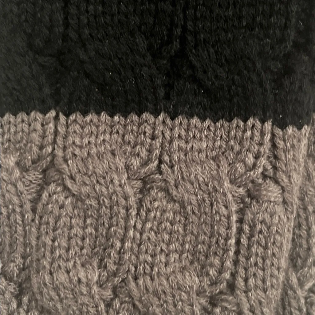 NWT Muk Luks Black Gray Cable Knit Boot Toppers Boot Cuffs Size undefined - Image 5