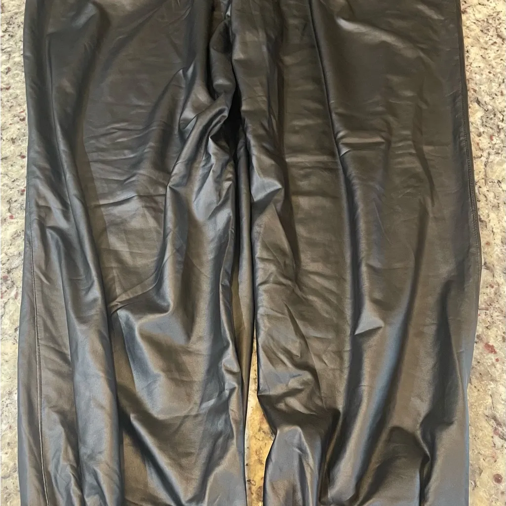 Eye Candy Black Faux Leather Pants - Image 5