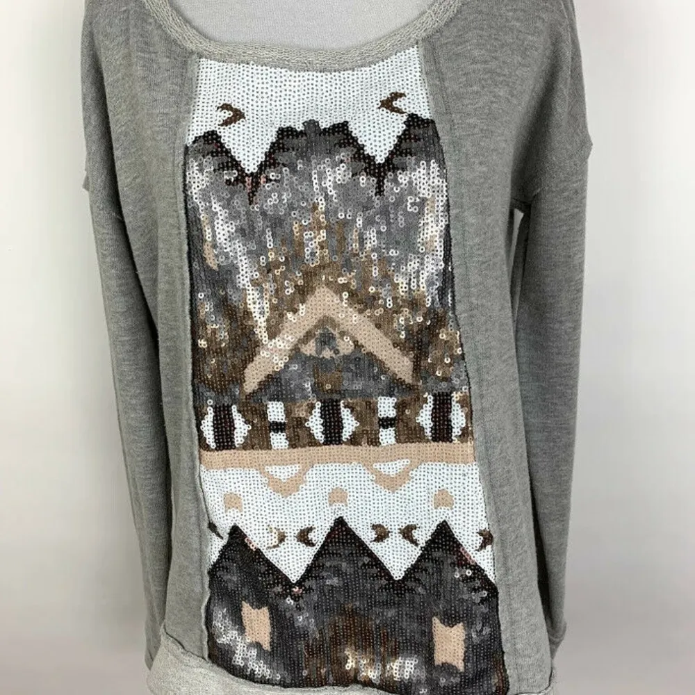 Maurices Sequin Embellished Pullover Sweatshirt - Image 5