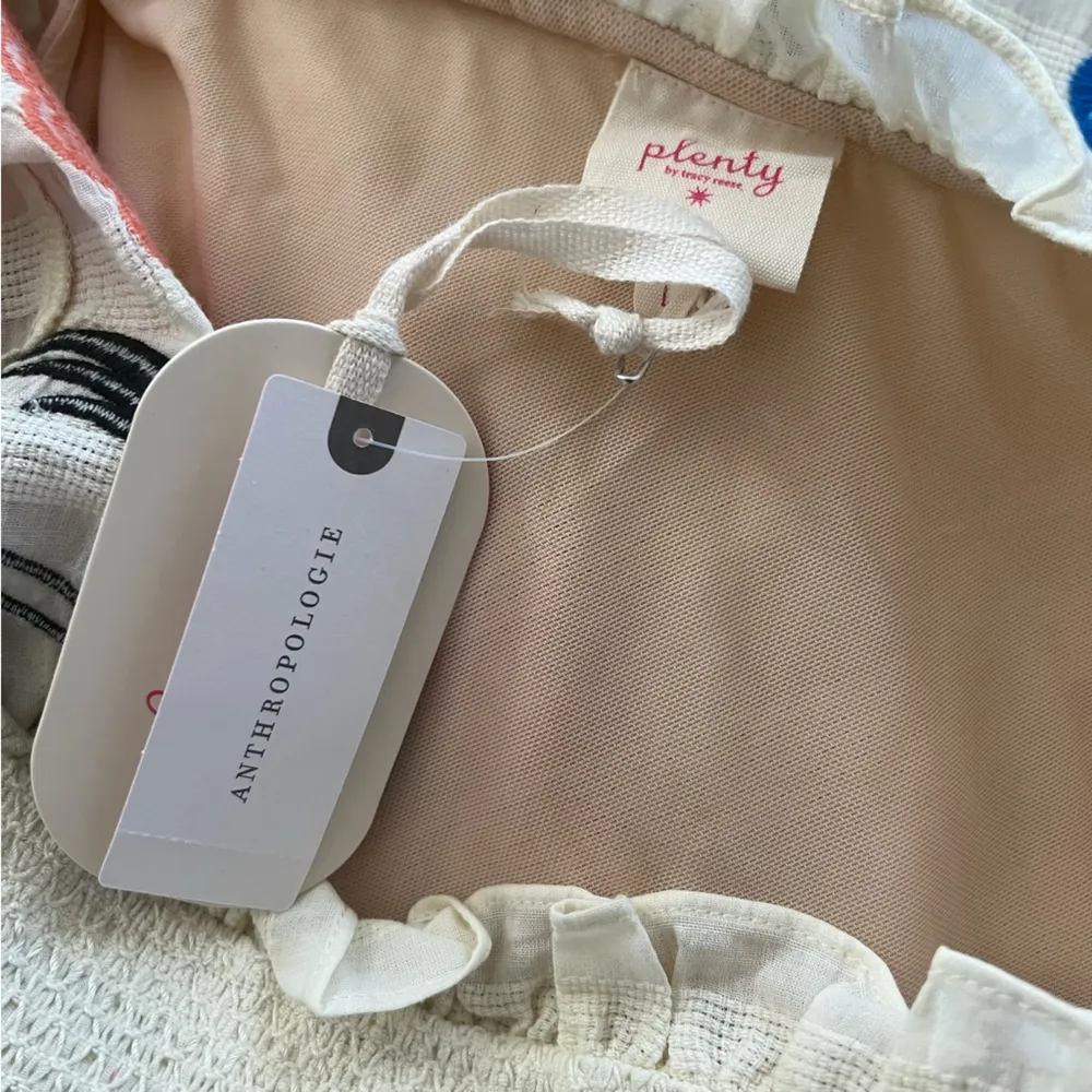 Plenty by Tracy Reese One-Shoulder Maxi Dress Embroidered Floral Size L New w/Tag $258 - Image 13