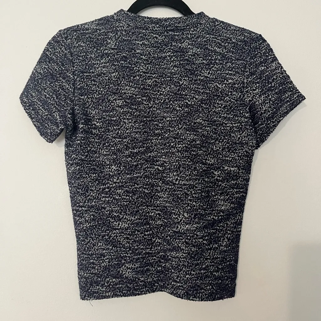 Free People Marled Crop‎ Sweater Tee Size Small - Image 2