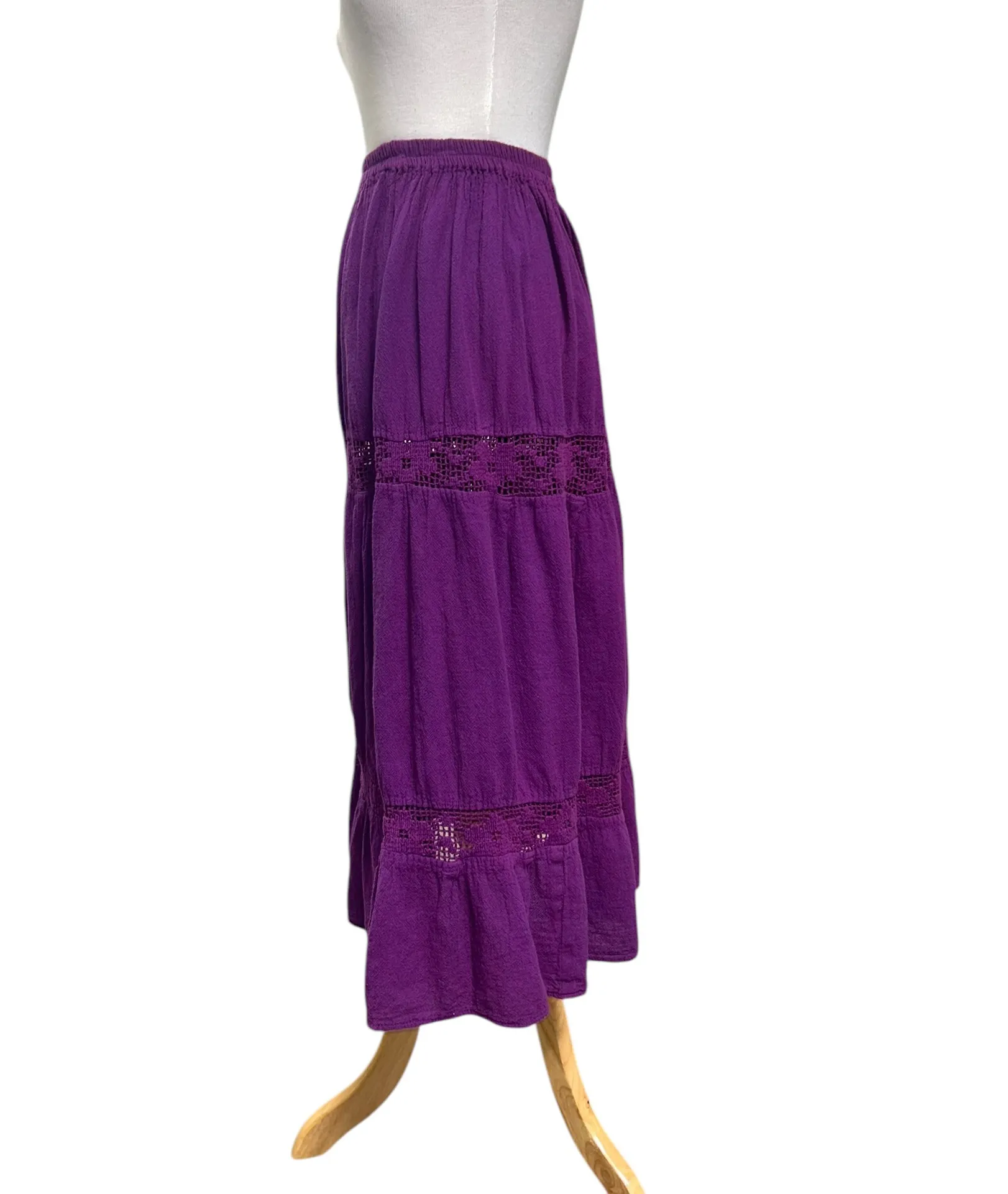 Women’s purple maxi skirt small - Image 3