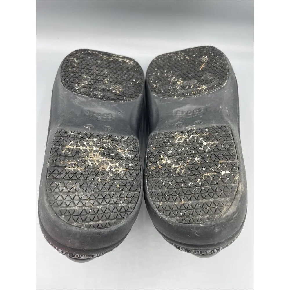 Crocs Neria Pro II Speckled Black Slip Resistant‎ Women’s Shoes Comfort Size 10 - Image 8