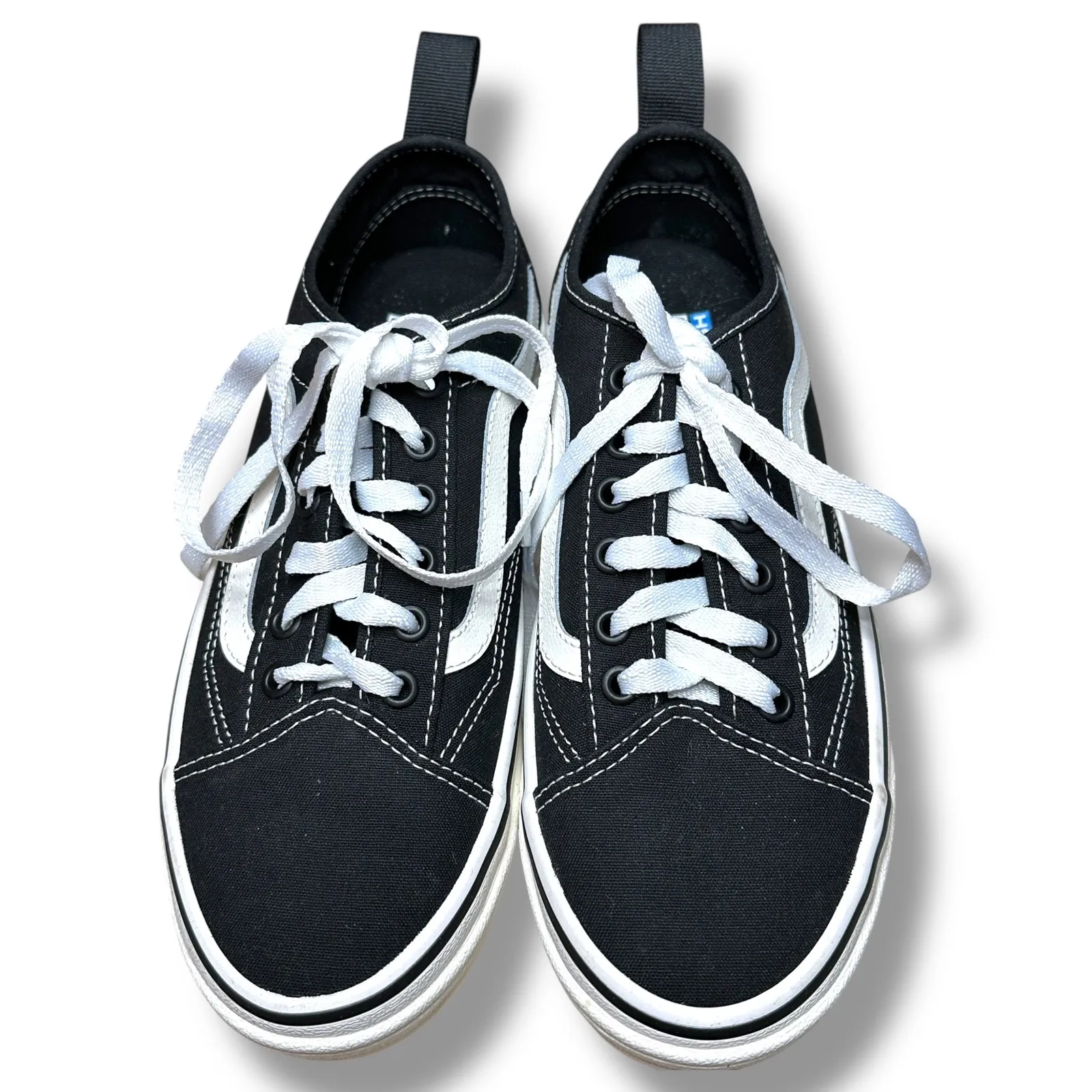 Vans UltraRange EXO‎ Platform Black White Sneakers Women 8 WaffleCup Skate Shoes - Image 2