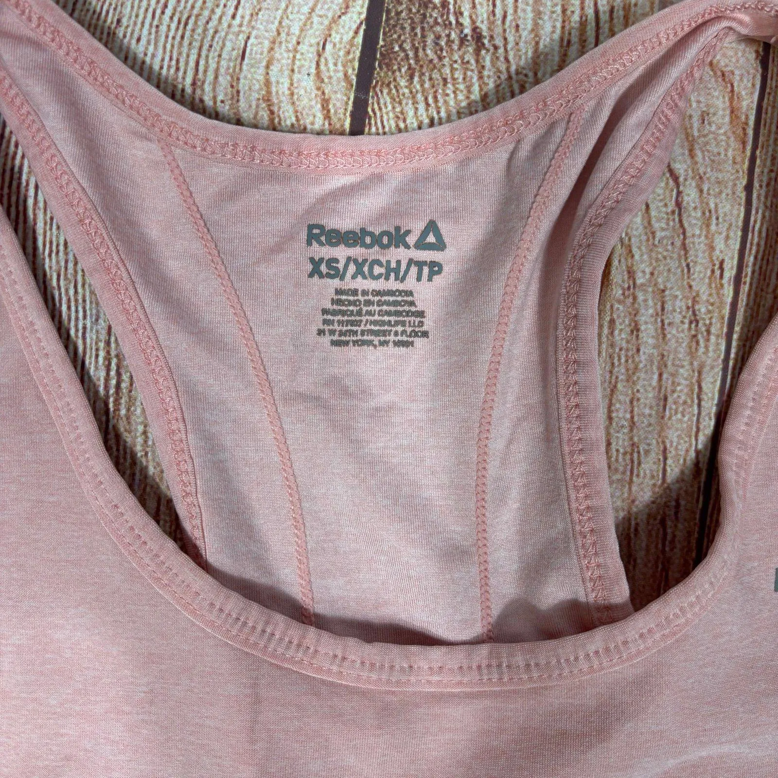 Reebok Women's Pink Racerback Tank Top XS - Image 2