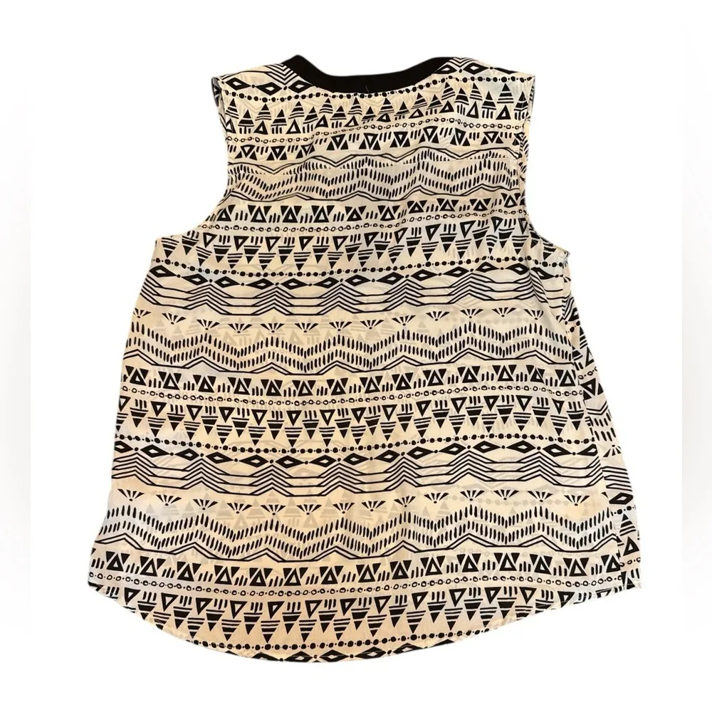 Faith & Joy Printed V-Neck Sleeveless Blouse - Bohemian - Image 4