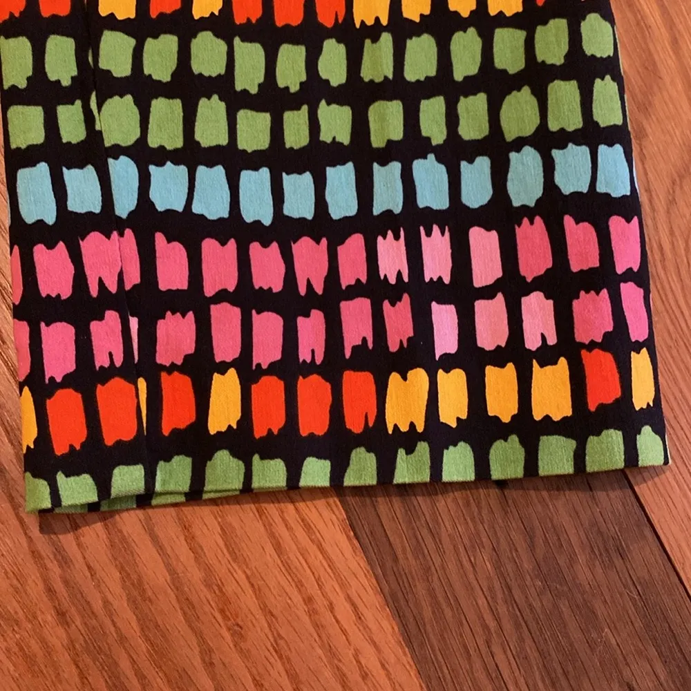 Krazy Larry Straight Leg Pull on Bright Geo AOP Sz 10 Pink - Image 4