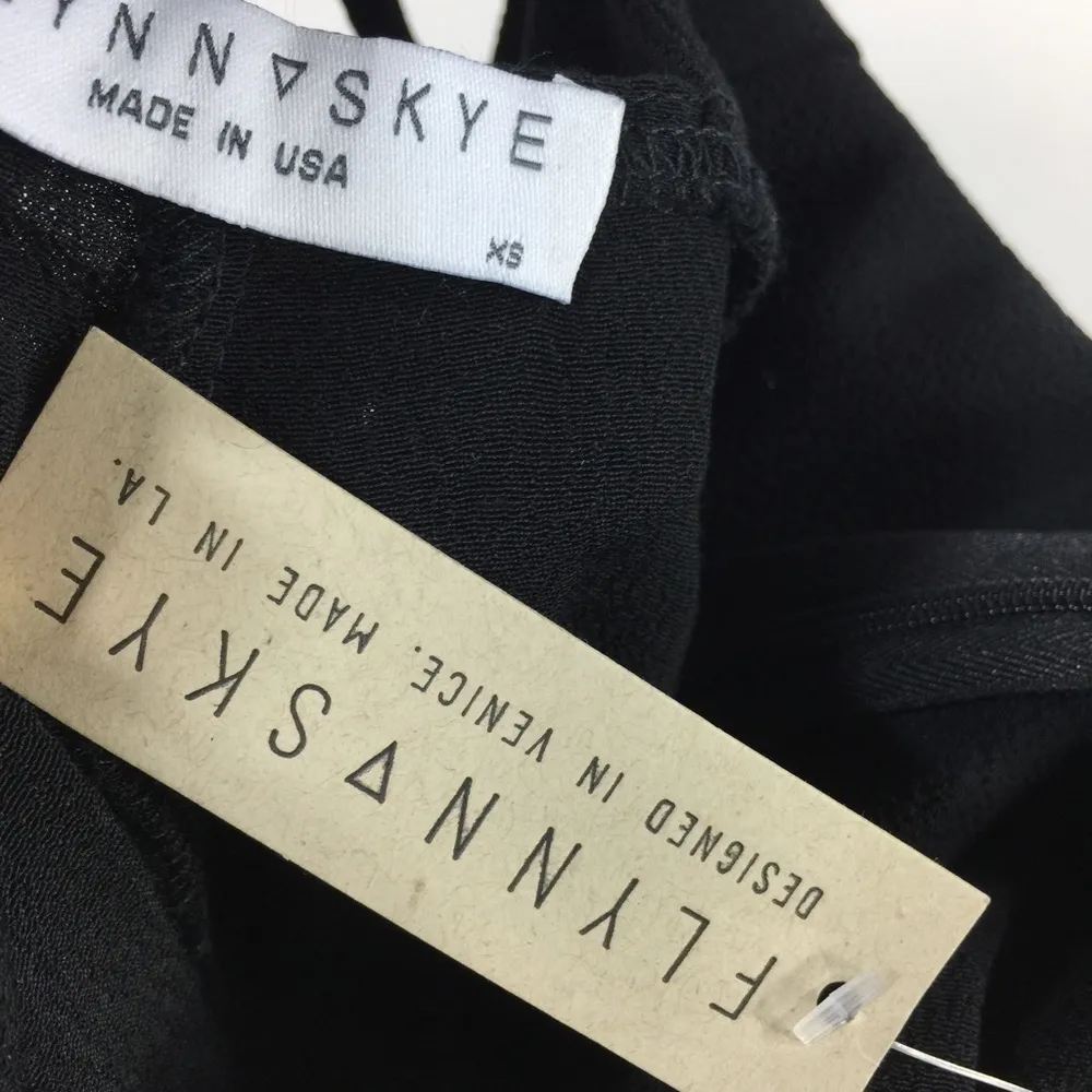 Flynn Skye Lace Up Back Wide Leg Jumpsuit Black XS - Image 5