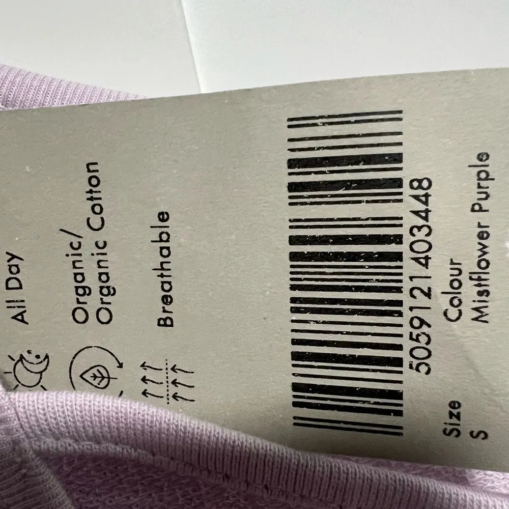 Sweaty Betty After Class Cross Back Sweatshirt, New with Tags, Mistflower Purple - Image 6