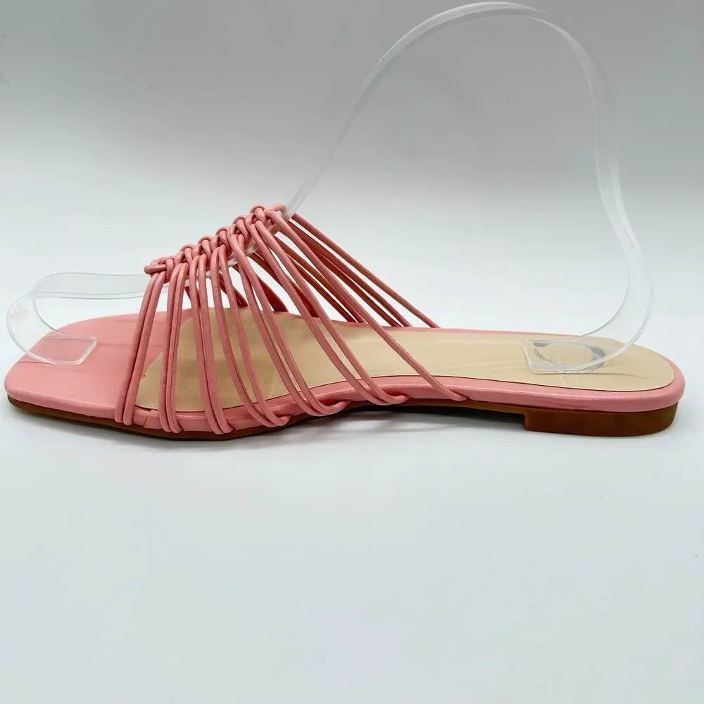 Journee Collection Sandals Womens‎ 6.5 Pink Addora Slides Sandals NEW - Image 2