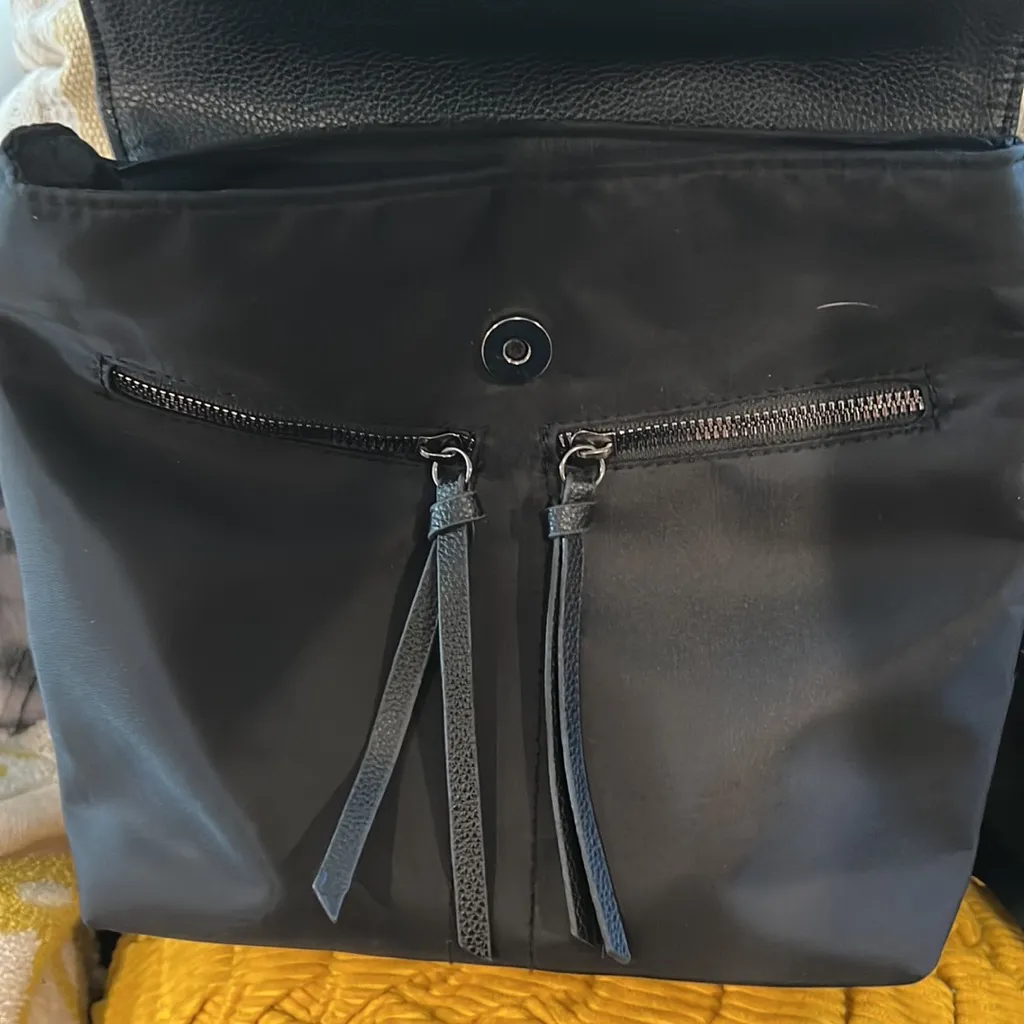 Botkier New York Trigger Black Bag Mini Backpack Black Nylon - Image 5