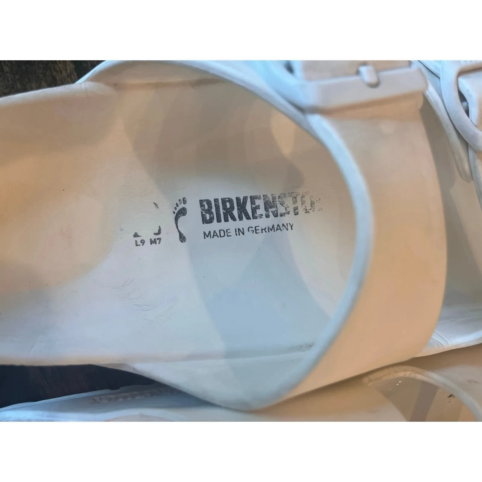 Birkenstock Eva Foam Sandal Slides Women 9 White Neutral Comfy Preppy Lounge - Image 3