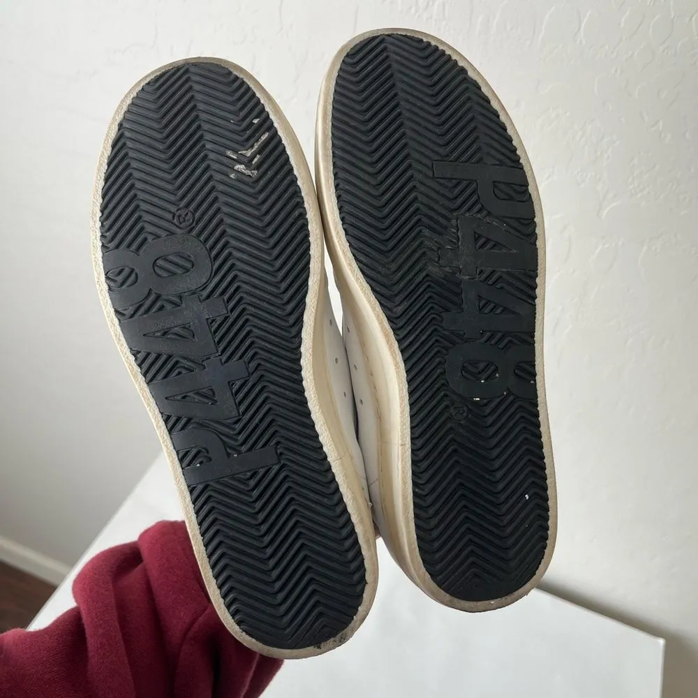 P448 John Low Top Distressed Lace Up Sneakers Size EU 37 US 6.5-7 - Image 13