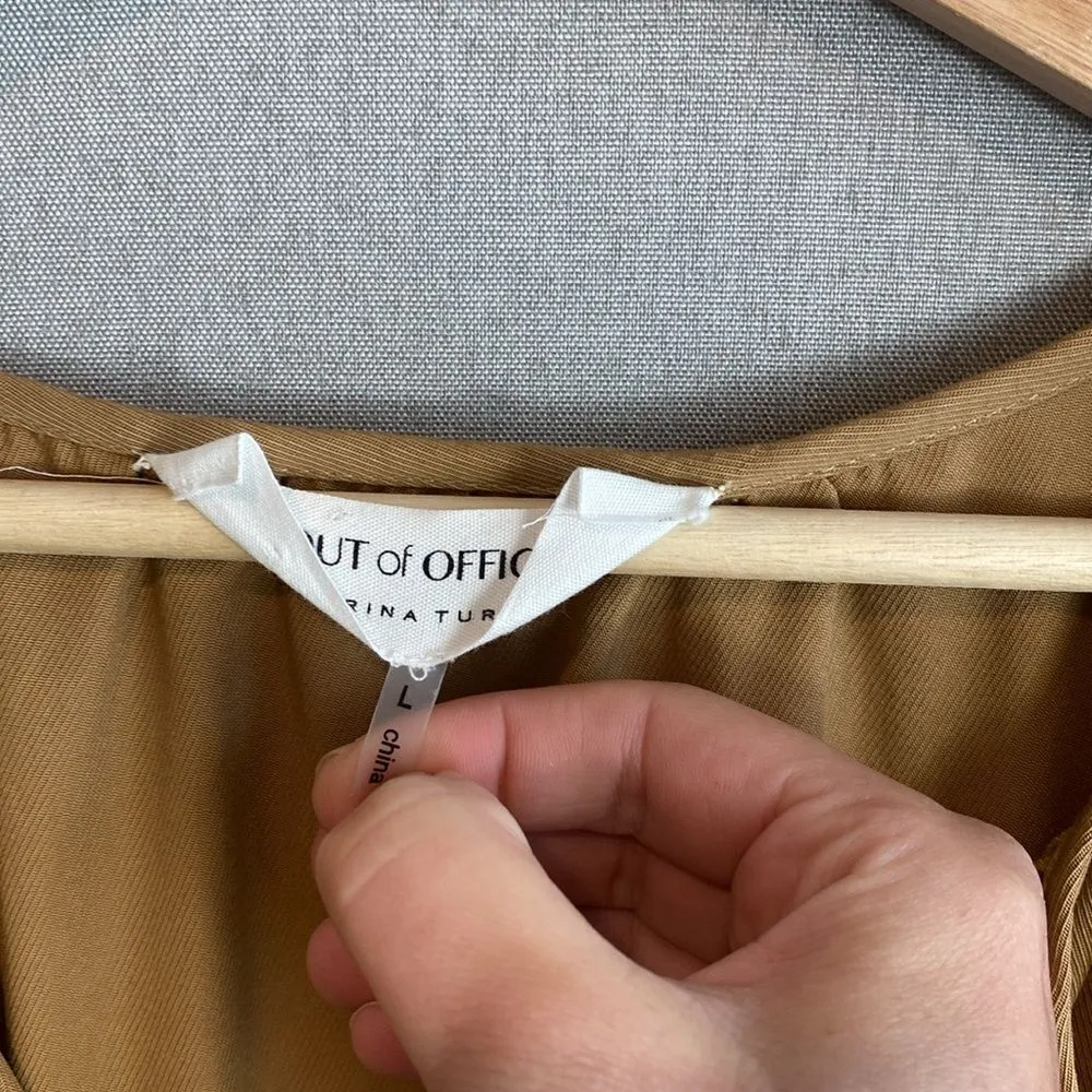 Trina Turk out of office mahalo tencel flutter sleeve dress - Image 3