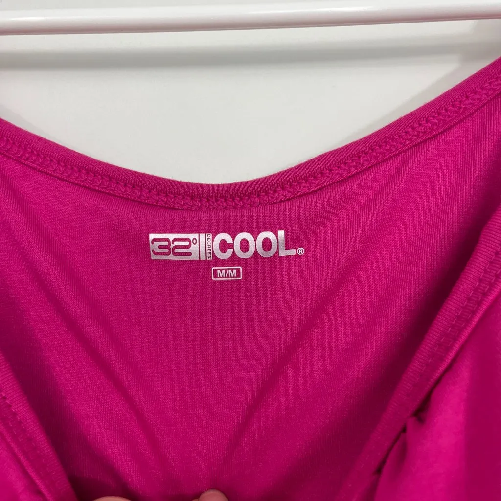 32 Degrees Medium Pink Lightweight Knit Romper with Pockets - Image 6