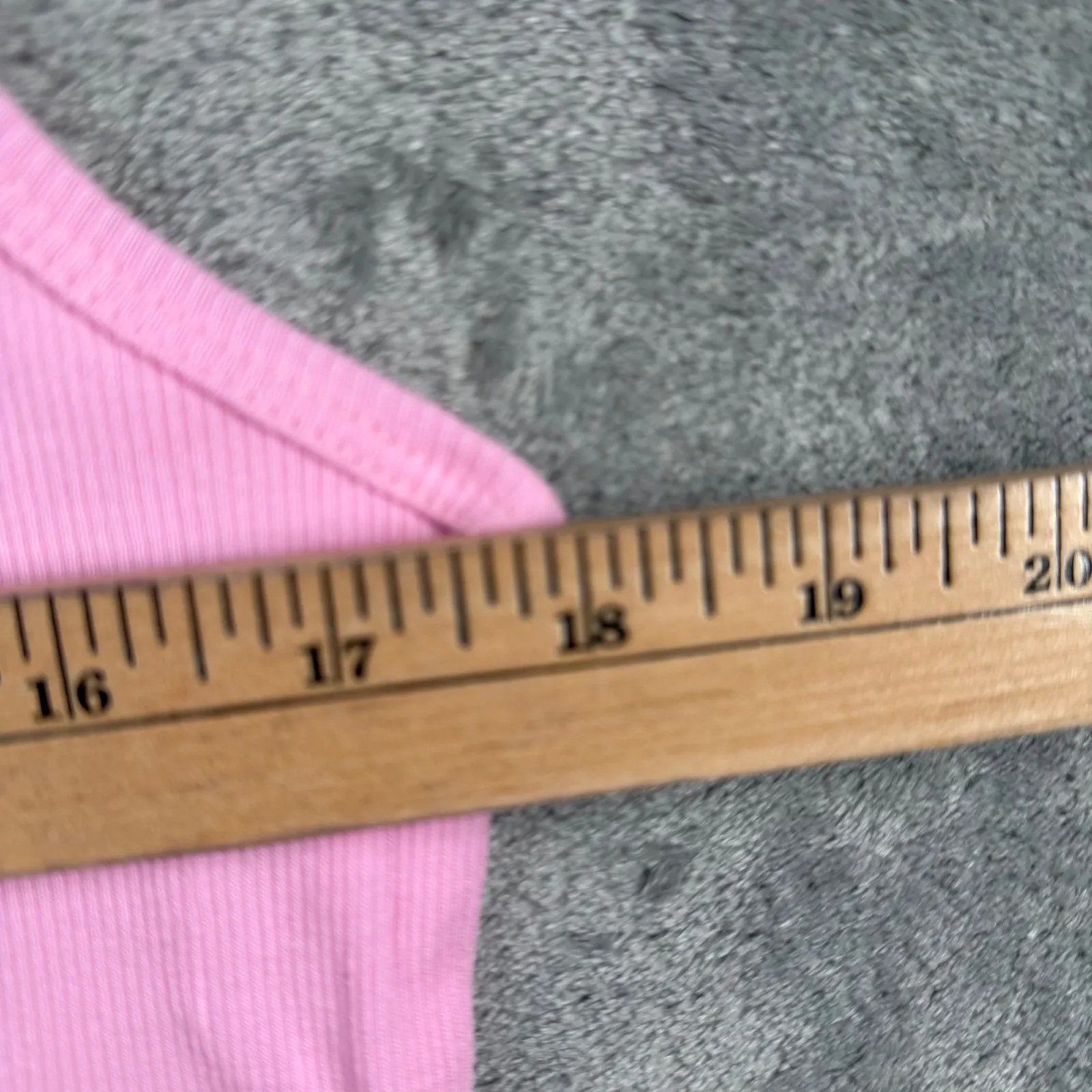 Chaus Tank Top Large Pink Daisy Ribbed Y2K Coquette Soft Girl Floral Rhinestone - Image 9