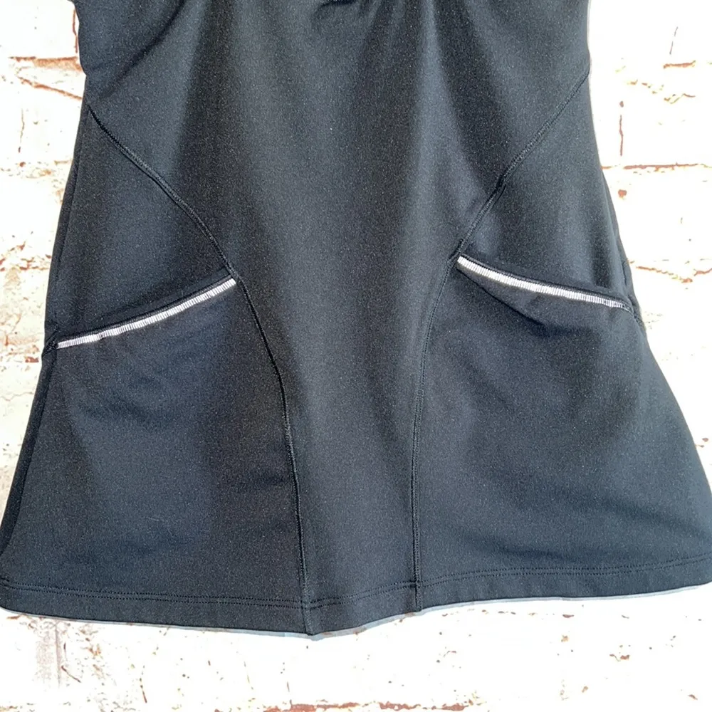 Athleta full throttle built in bra tank workout racerback black S 138396 yoga - Image 7